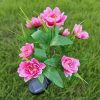 Solar-Powered 7-Head Lotus Peony LED Garden Lights Waterproof Lawn Decor with Ground Spike Festive Outdoor Lighting