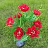 Solar-Powered 7-Head Lotus Peony LED Garden Lights Waterproof Lawn Decor with Ground Spike Festive Outdoor Lighting