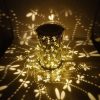 Solar-Powered Wind Chime Butterfly Lantern Outdoor Garden Decor with Waterproof Design Creative Projection Lighting