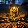 Solar Lanterns Outdoor Hanging Solar Owl Light Metal Waterproof LED Lantern for Outside Garden Decor for Patio Porch Yard Deck