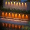 Solar Step Lights LED Stairway Lights for Pathway Outdoor Garden Landscape Lamp Courtyard Fence Wall Stair Lights