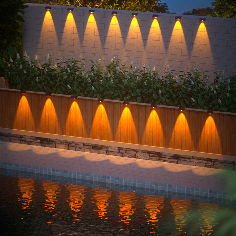 Solar Step Lights LED Stairway Lights for Pathway Outdoor Garden Landscape Lamp Courtyard Fence Wall Stair Lights