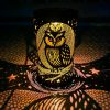 Solar Lanterns Outdoor Hanging Solar Owl Light Metal Waterproof LED Lantern for Outside Garden Decor for Patio Porch Yard Deck