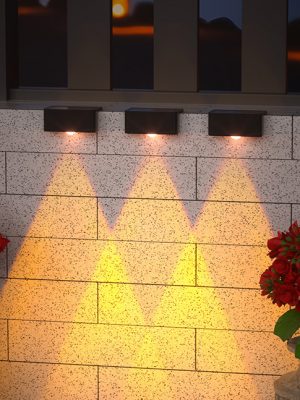 Solar Step Lights LED Stairway Lights for Pathway Outdoor Garden Landscape Lamp Courtyard Fence Wall Stair Lights