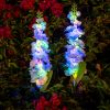 Solar-Powered Violet Garden Lights Waterproof LED Outdoor Decor with Ground Spike Energy-Efficient Landscape Lighting