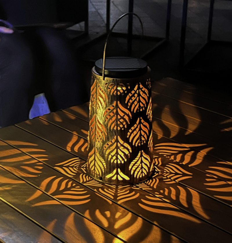 Solar Hanging Lantern Outdoor Courtyard Light Landscape Balcony Home Decorative Garden Retro Iron Lantern