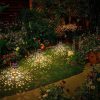 Solar Snowflake Metal Hanging Light Iron Christmas Lantern Outdoor Garden Projector Waterproof Yard Light