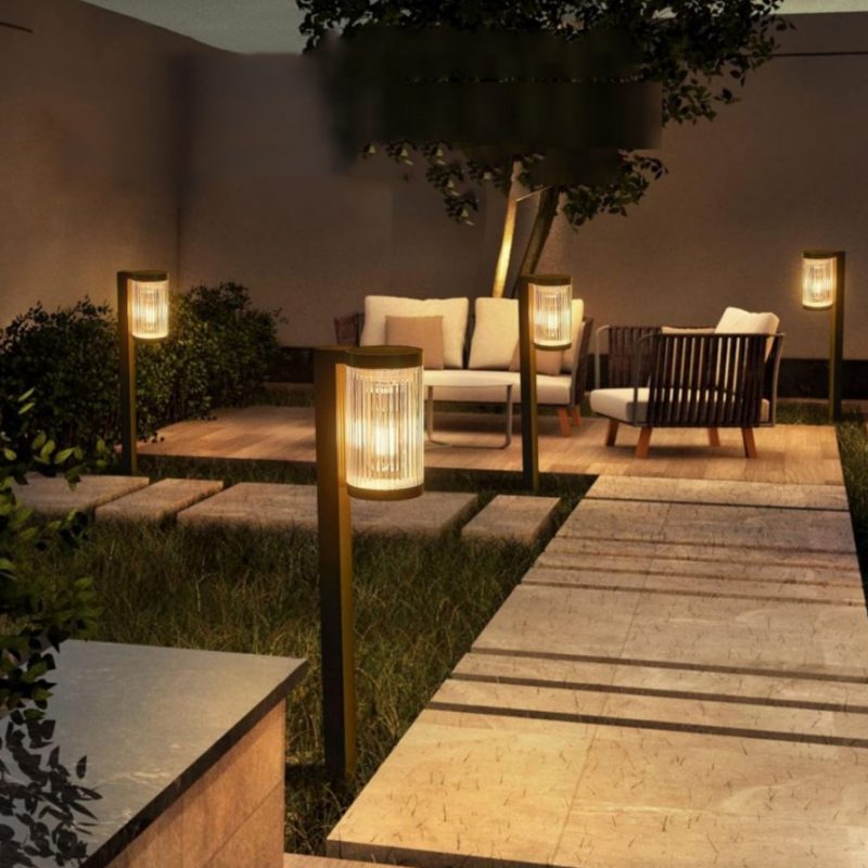 Solar Garden Light LED Filament Lamp Outdoor Ground Stake Landscape Lighting Courtyard Decor Lawn Solar Light