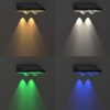 New Solar Outdoor Courtyard Wall Light RGB Colorful Decoration Light Outdoor Corridor Washing Wall Light