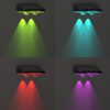 New Solar Outdoor Courtyard Wall Light RGB Colorful Decoration Light Outdoor Corridor Washing Wall Light