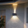 New Outdoor Wall Light Garden Landscape Decorative Atmosphere Light Waterproof Solar Washing Wall Light for Courtyard Fence