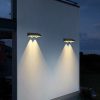 New Solar Outdoor Courtyard Wall Light RGB Colorful Decoration Light Outdoor Corridor Washing Wall Light