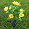 Solar-Powered 7-Head Lotus Peony LED Garden Lights Waterproof Lawn Decor with Ground Spike Festive Outdoor Lighting