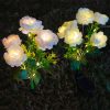 Solar-Powered Peony Garden Lights Realistic Flower Design Waterproof Outdoor Decor for Lawn Patio