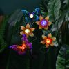 Solar-Powered Wrought Iron Butterfly Lawn Lights Outdoor Garden Decor Waterproof Energy-Efficient