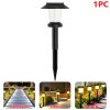 Solar-Powered Outdoor Path Lights Waterproof Garden Lawn Decor with Ground Spike Energy-Efficient Landscape Lighting