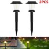 Solar-Powered Outdoor Path Lights Waterproof Garden Lawn Decor with Ground Spike Energy-Efficient Landscape Lighting