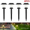 Solar-Powered Outdoor Path Lights Waterproof Garden Lawn Decor with Ground Spike Energy-Efficient Landscape Lighting