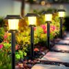 Solar-Powered Outdoor Path Lights Waterproof Garden Lawn Decor with Ground Spike Energy-Efficient Landscape Lighting